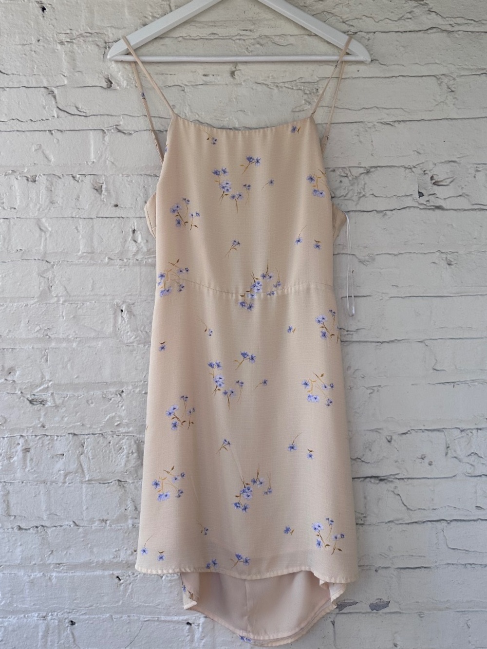 Cream/Yellow Floral Mini Dress